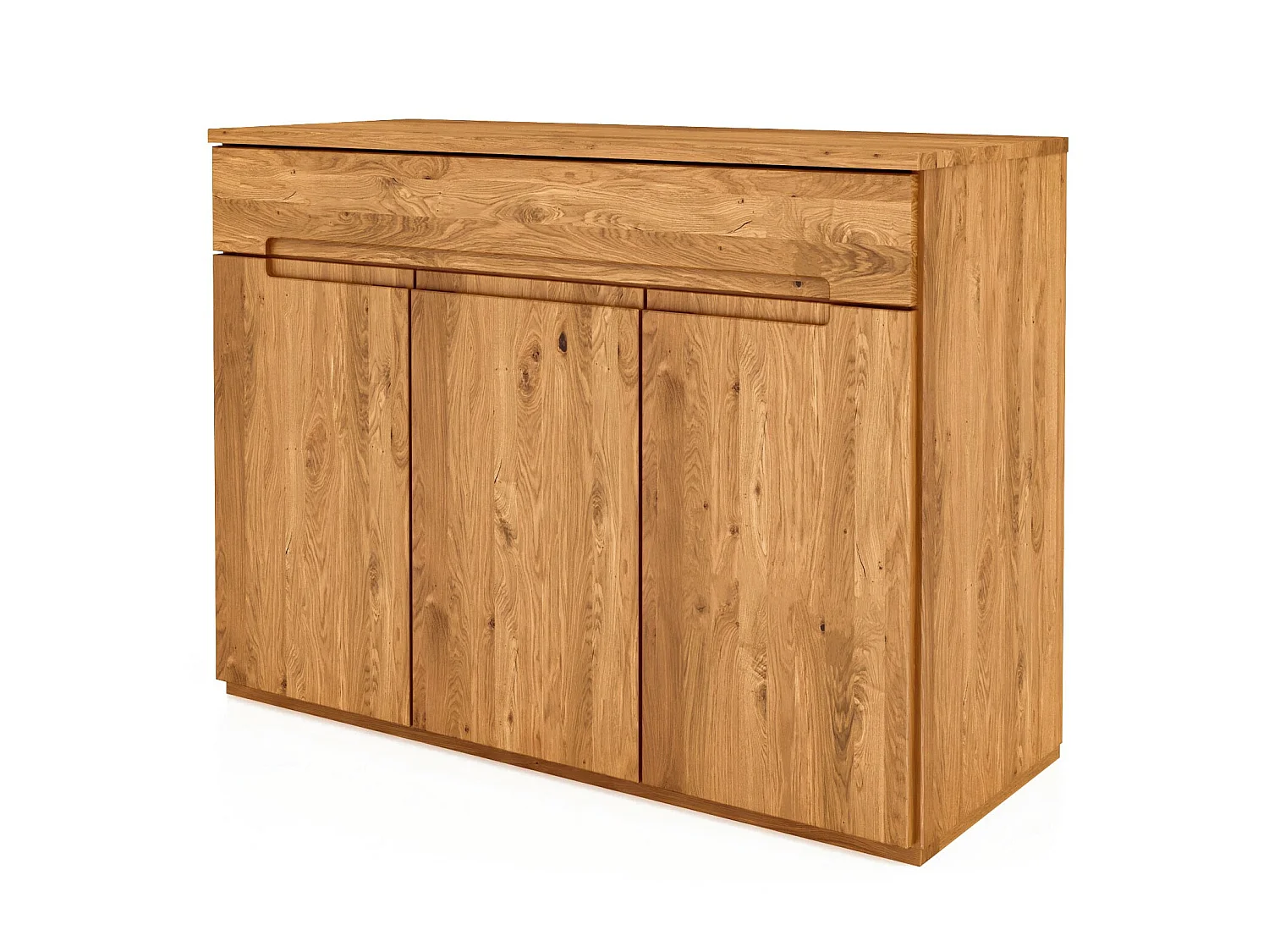 VENTO - Commode avec tiroir en chêne sauvage, finition à l'huile naturelle