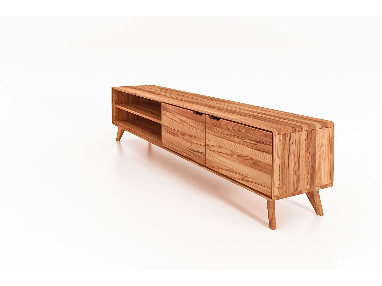 GREG - TV-Möbel mit Holztüren aus Kernbuche naturgeölt