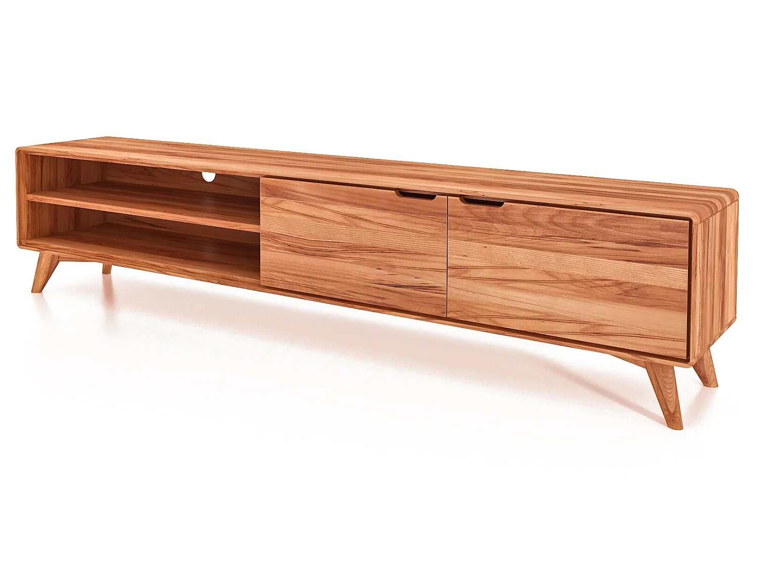 GREG - TV-Möbel mit Holztüren aus Kernbuche naturgeölt
