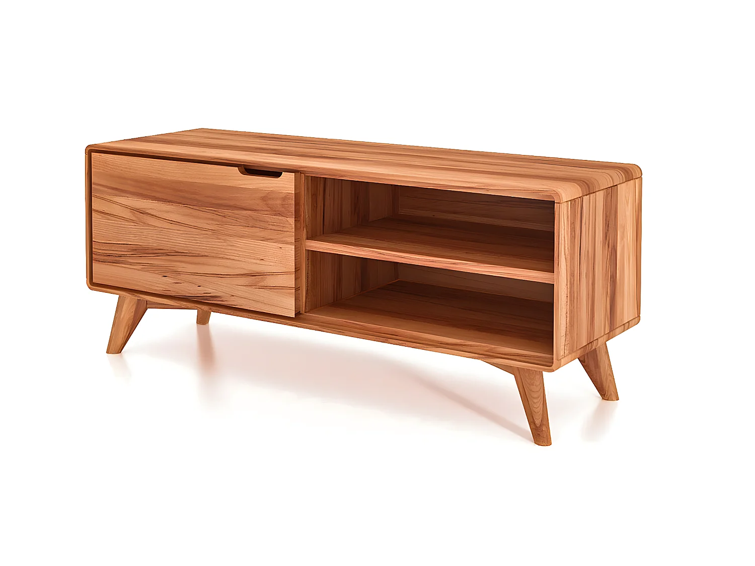 GREG - TV-Möbel mit Holztüren aus Kernbuche naturgeölt