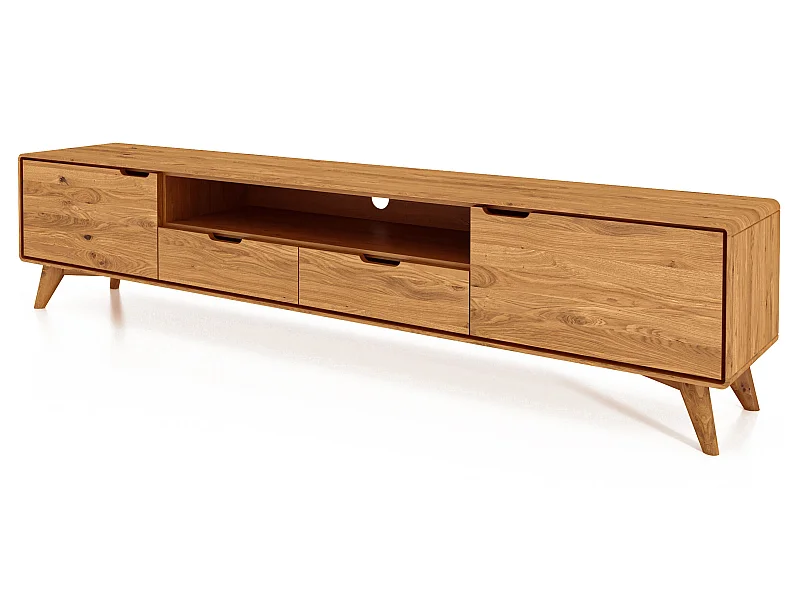 GREG - TV-Möbel mit Schublade aus Wildeiche naturgeölt