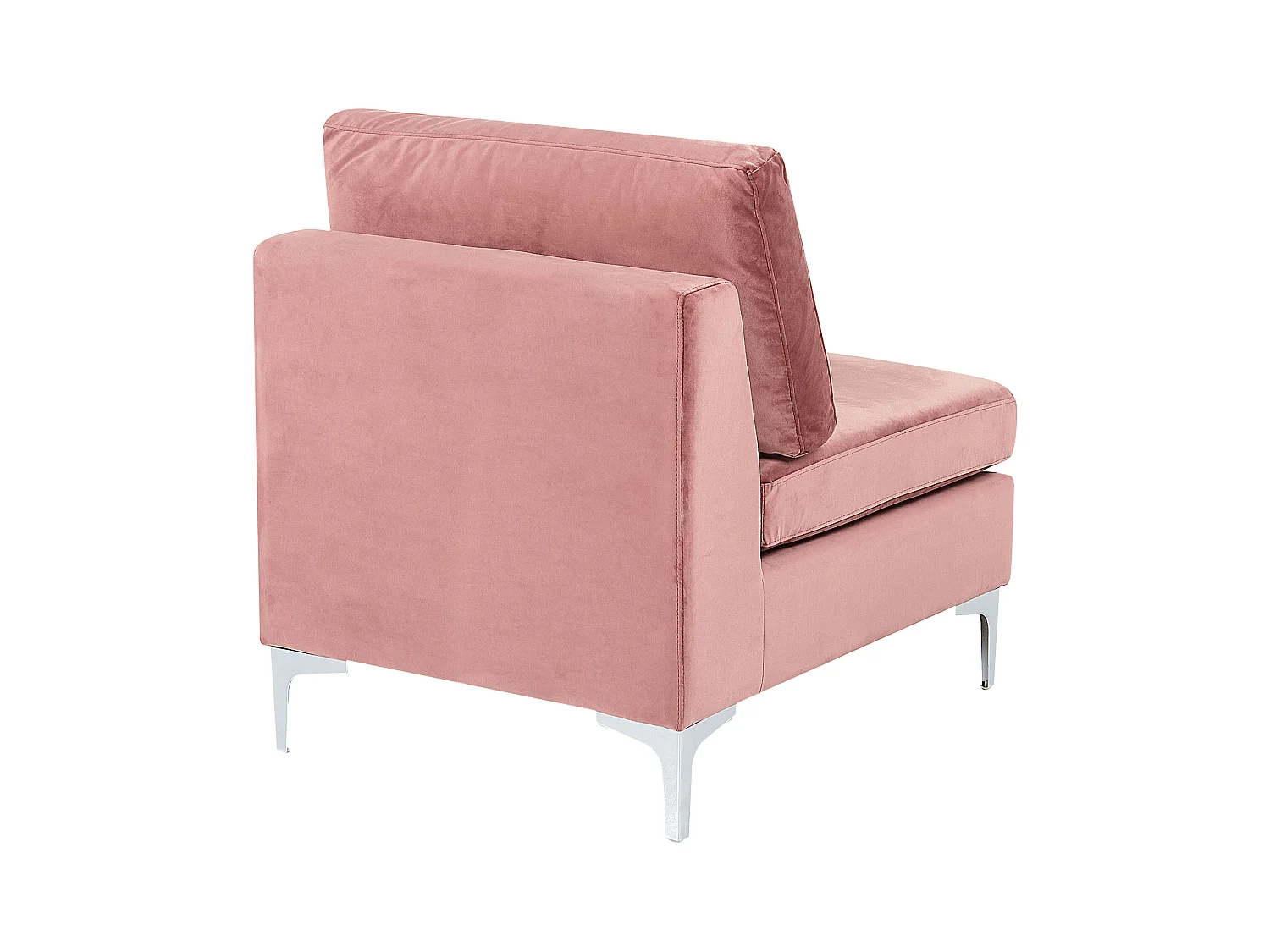 Poltrona modular EVJA Veludo Rosa