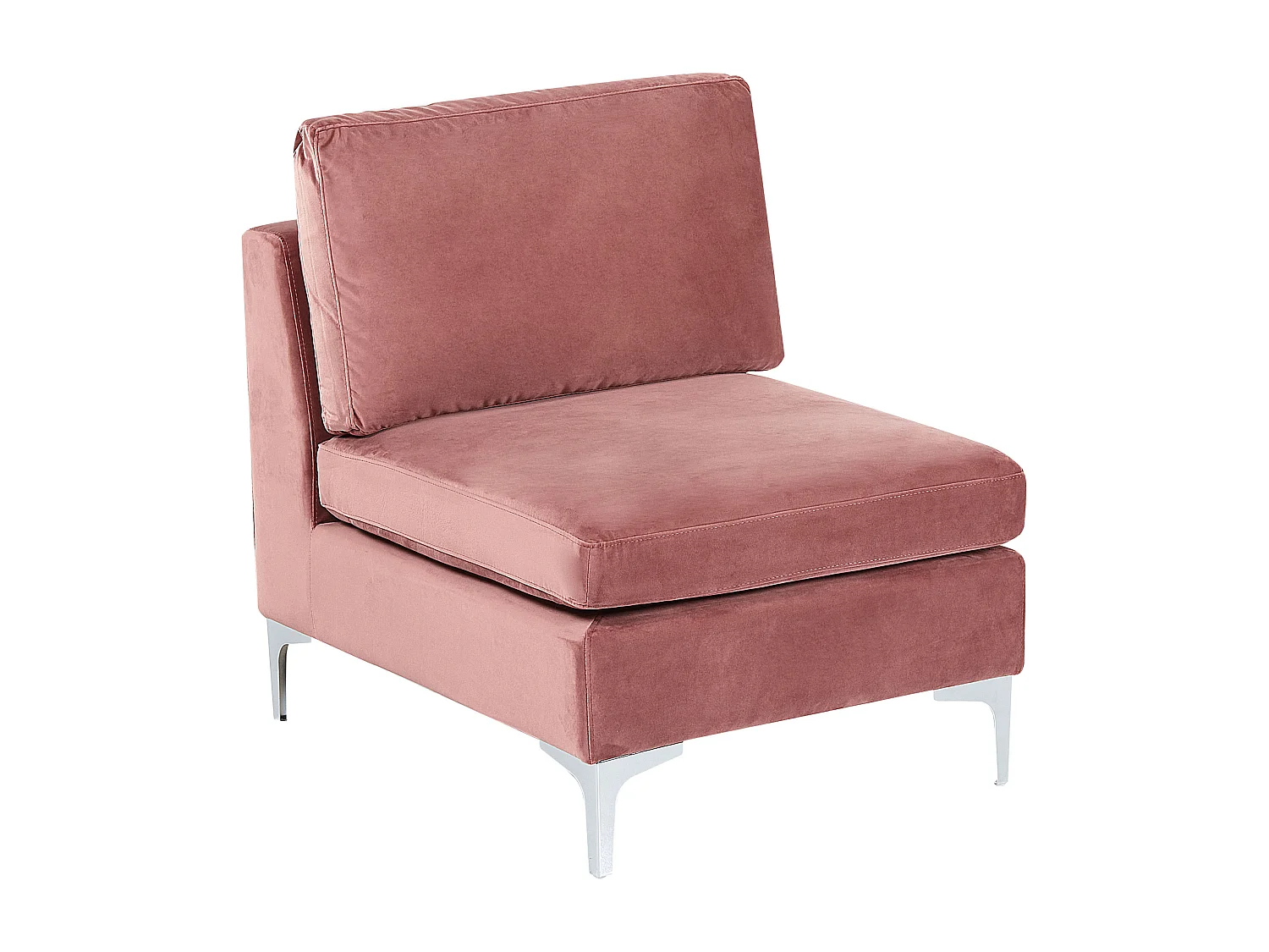 Poltrona modular EVJA Veludo Rosa