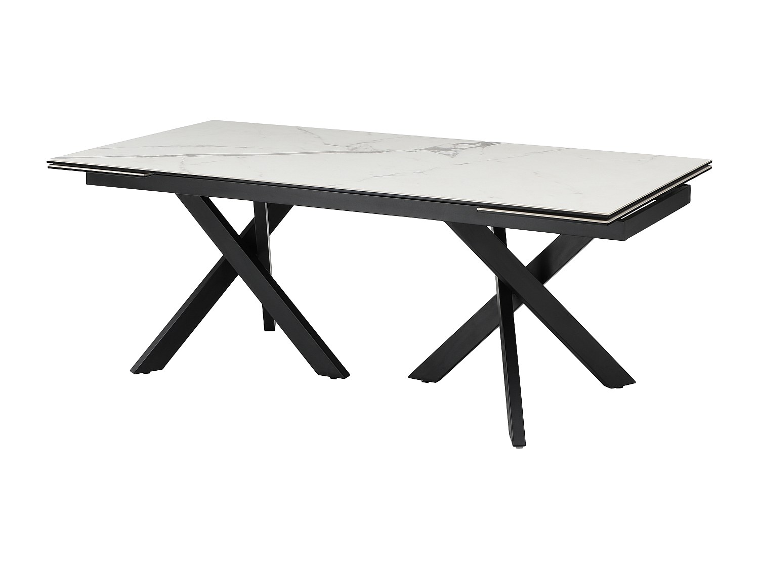 Esstisch ausziehbar - 8 bis 12 Personen - Sicherheitsglas & Keramik - Marmo günstig online kaufen