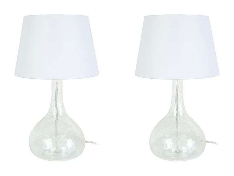 Abajur TOSEL MANON N LT2 tecido coluna Verde D22 x  H50  cm