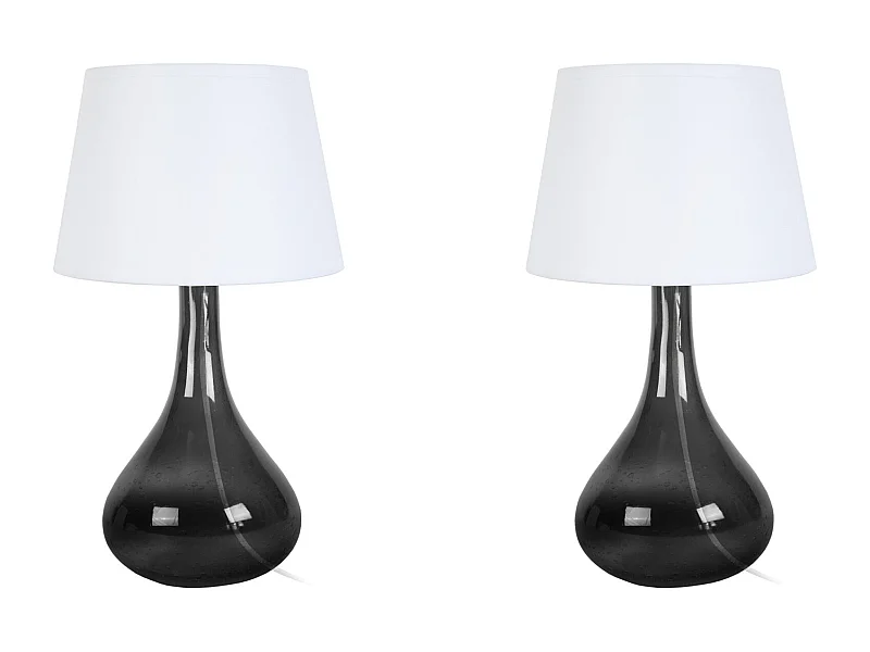 Abajur TOSEL MANON N LT2 tecido coluna bege D22 x  H50  cm