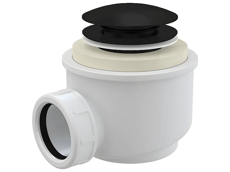 Bonde De Douche Noir Pop-Up Alcadrain