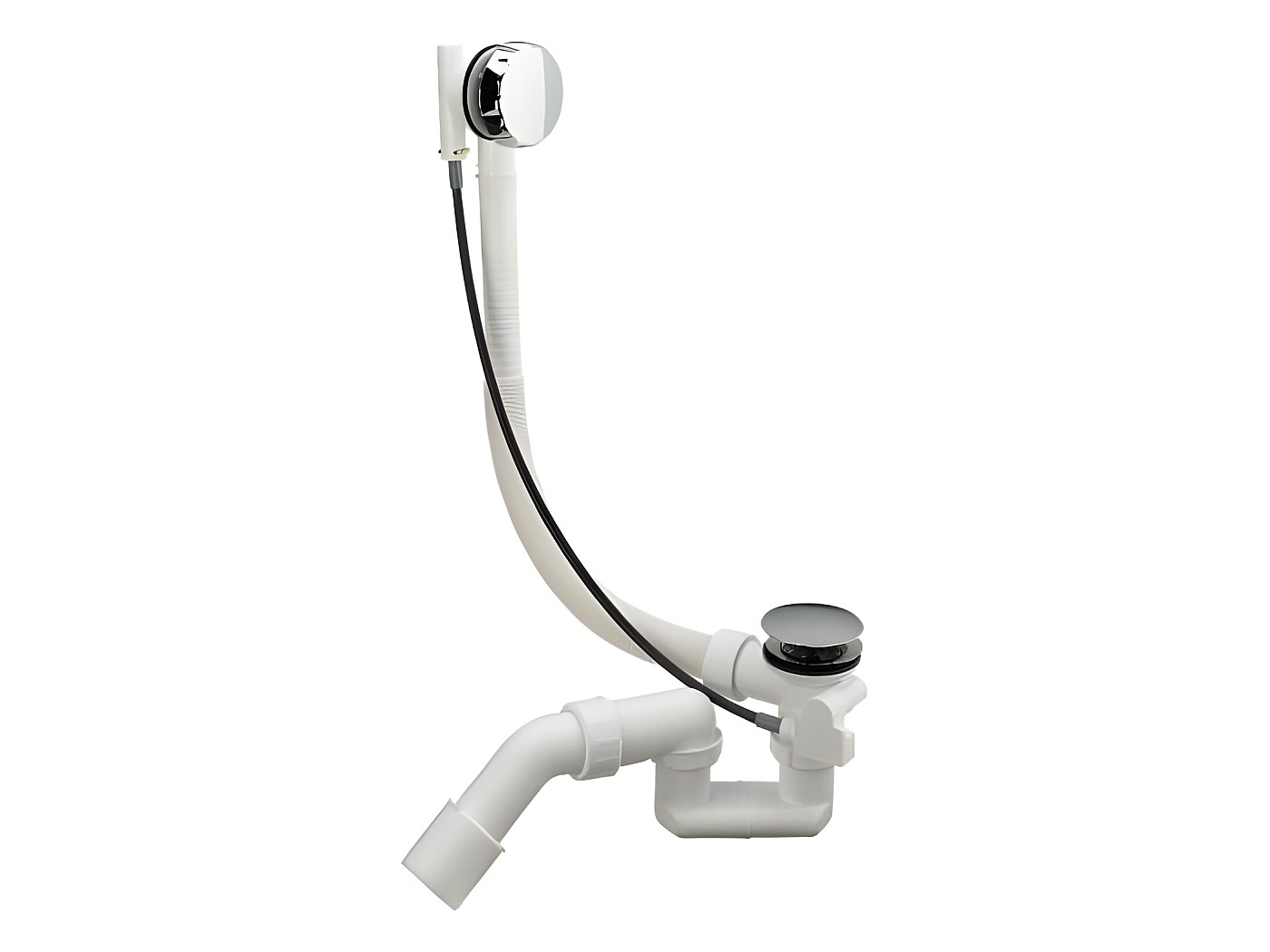 Ablaufgarnitur Für Badewanne Mit Überlauf 68 Cm Aus Messing In Verchromter Ausfuhrung Von Tres