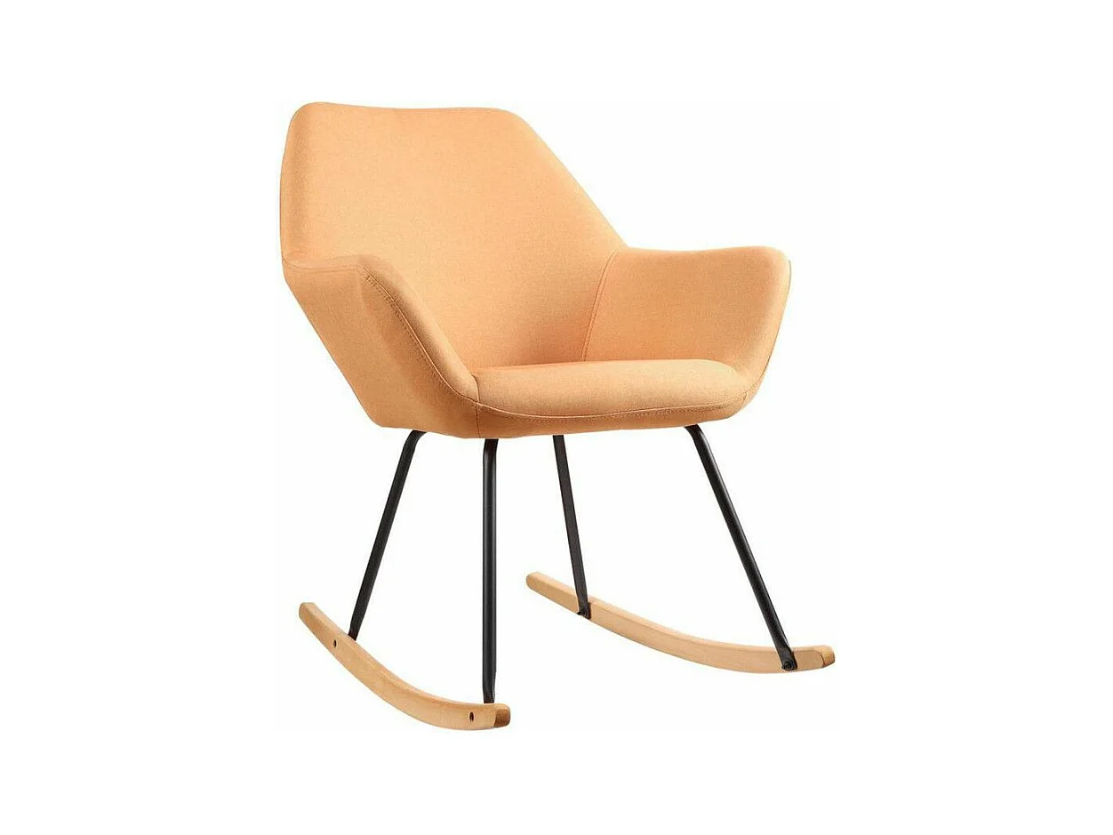 Fauteuil à Bascule Design "Cullman" 89cm Orange