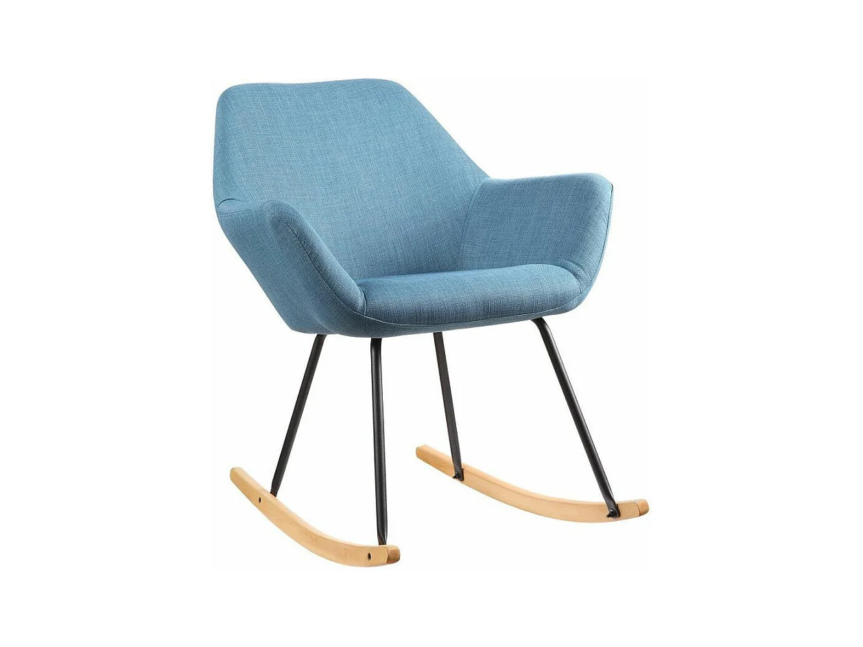 Fauteuil à Bascule Design "Cullman" 89cm Bleu