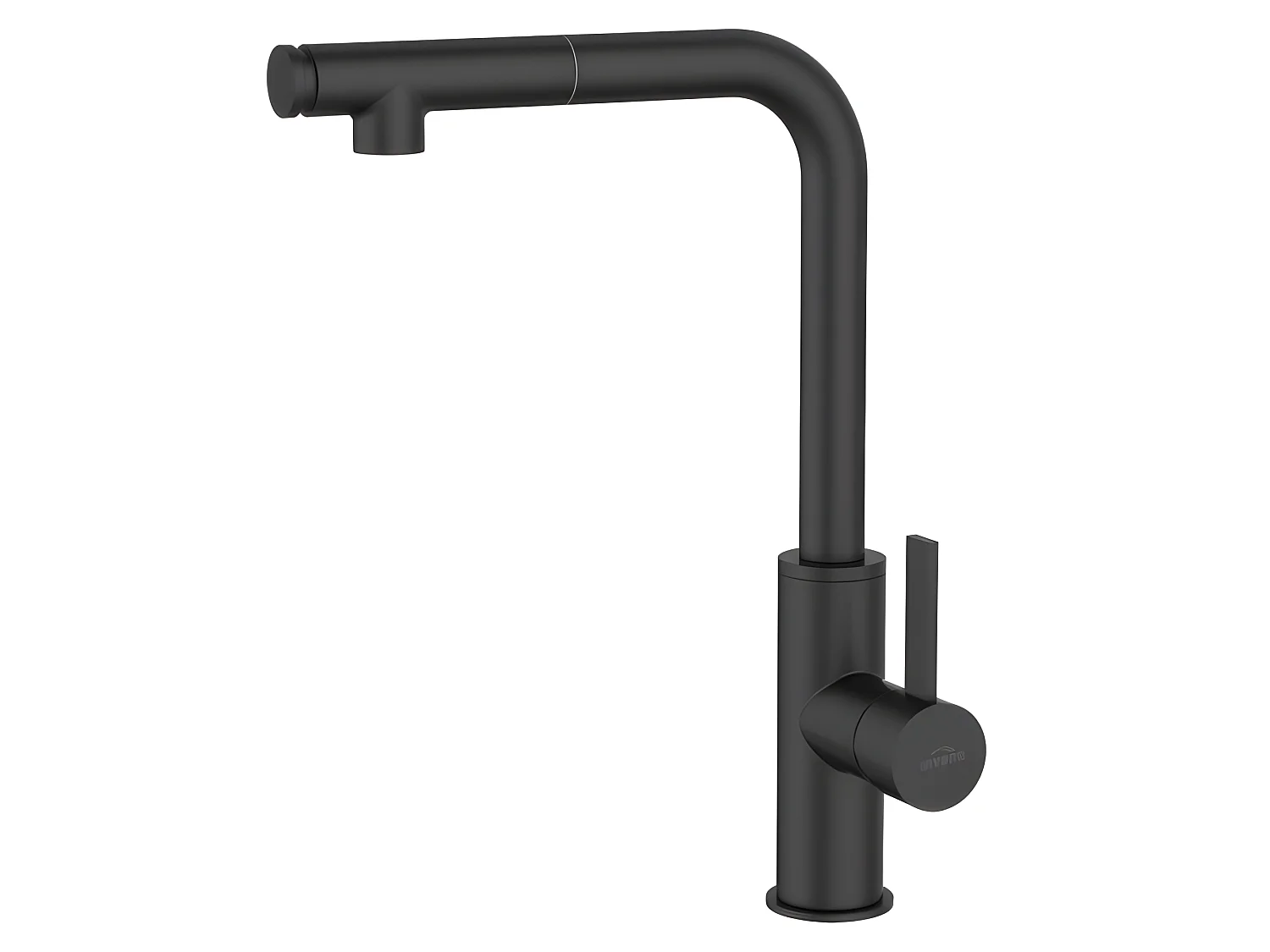 Robinet Cuisine Mitigeur Noir Haut Monocommande Preto Retirer Le Bec