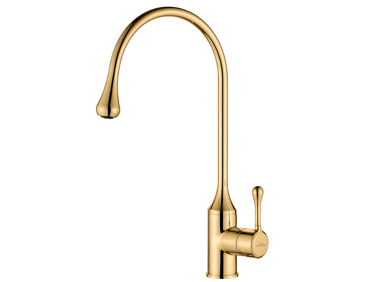 Rubinetto Di Cucina Oro Monocontrollo Forma Di Gocciolina