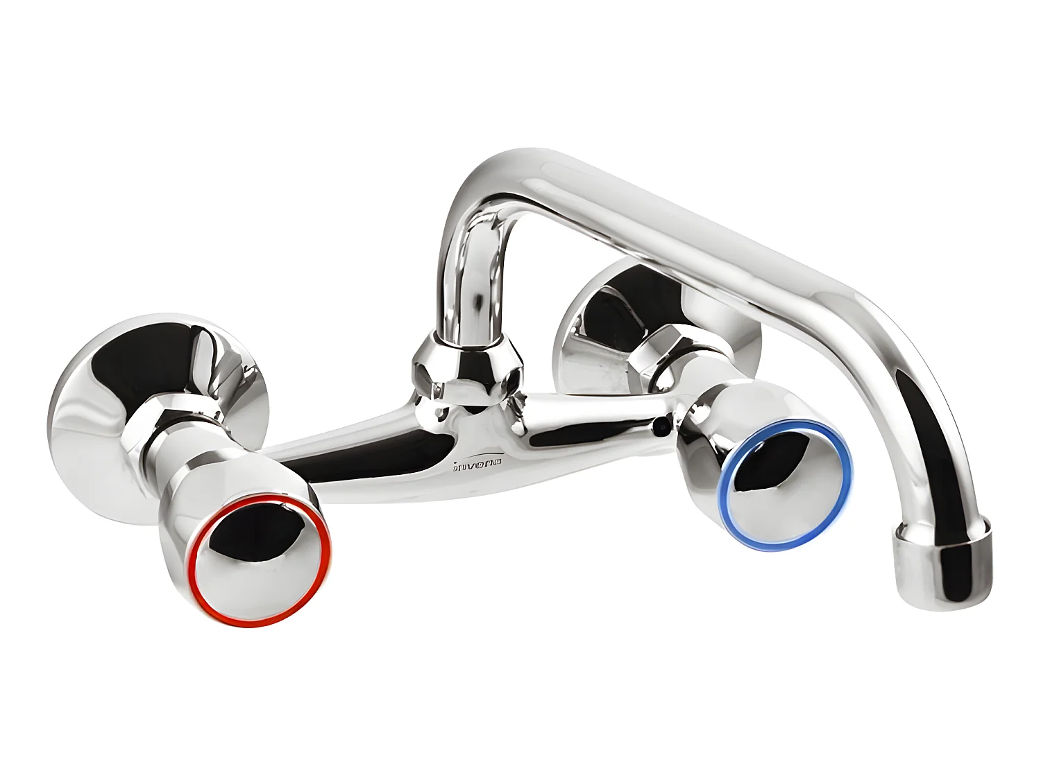 Robinet Cuisine Mitigeur Chrome Mural Bec De 20Cm