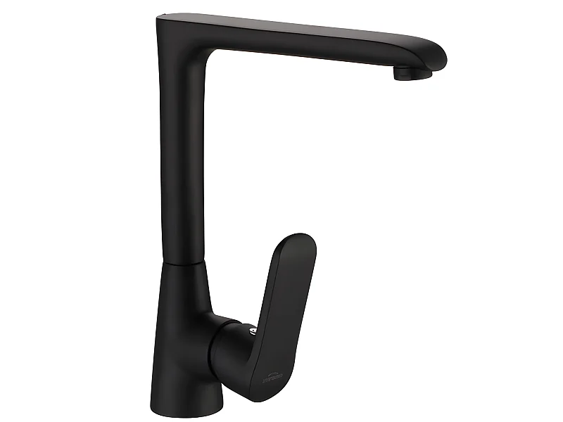 Wasserhahn Küche Küchenarmatur Schwarz Einhebelmischer Hoher Auslauf