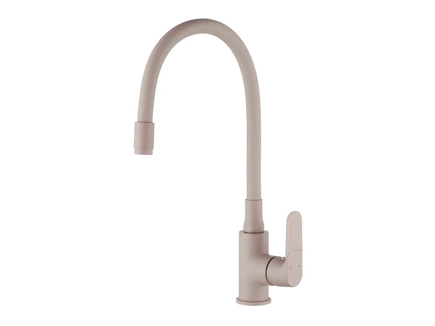 Rubinetto Di Cucina Beige Monocontrollo Joga Plus Becco Flessibile