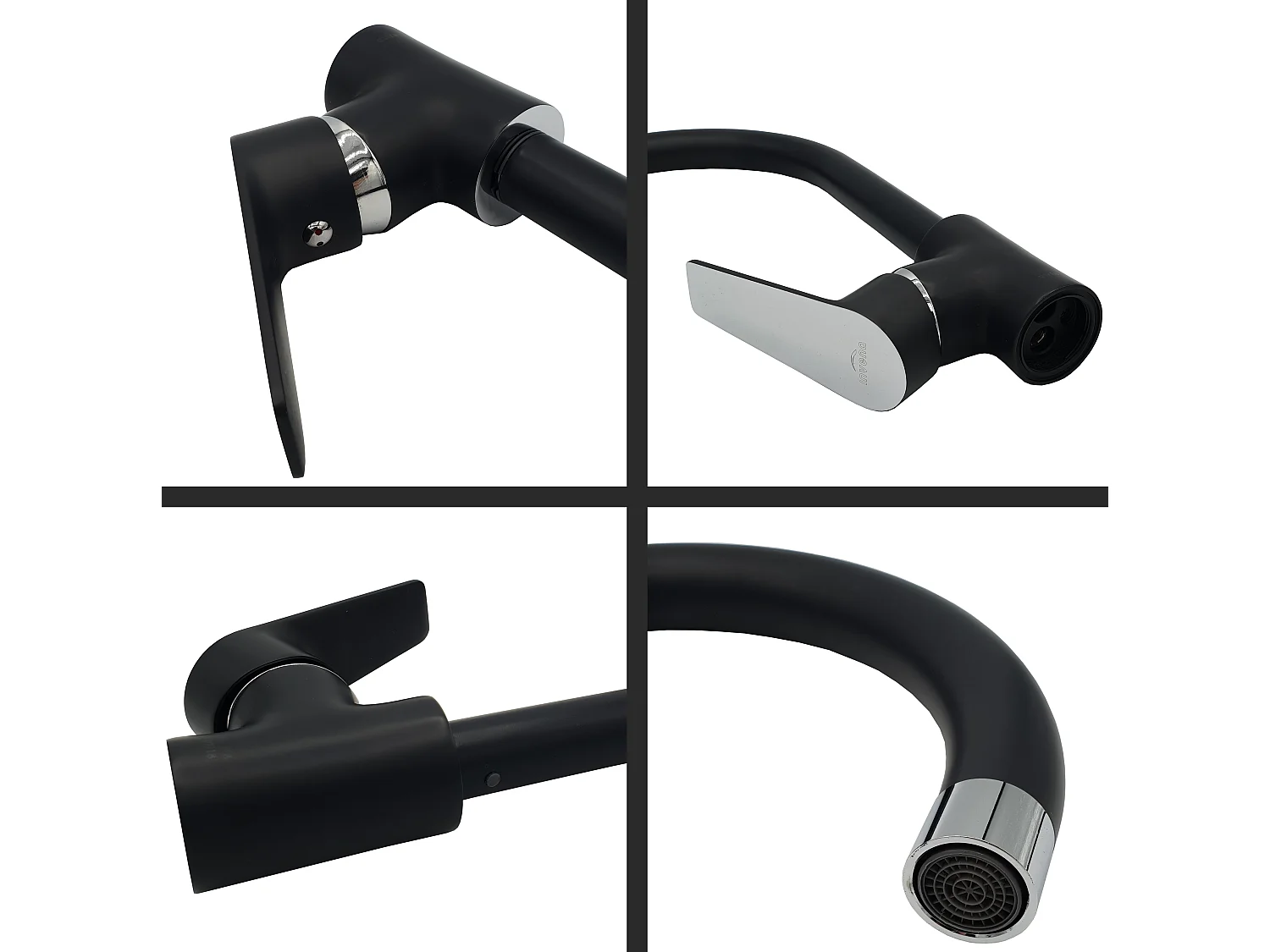 Rubinetto Di Cucina Grafite Monocontrollo Dokos