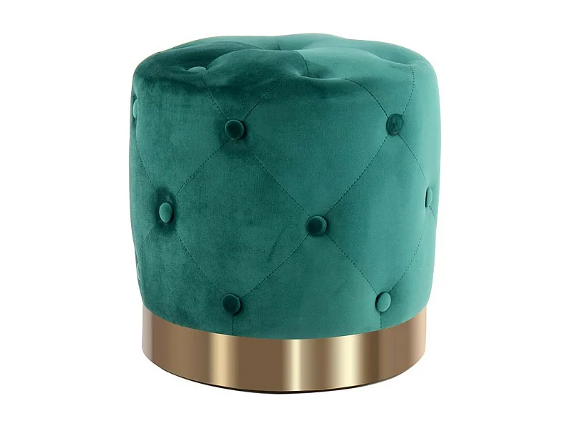 Pouf Rond Design "Piano" 40cm Vert