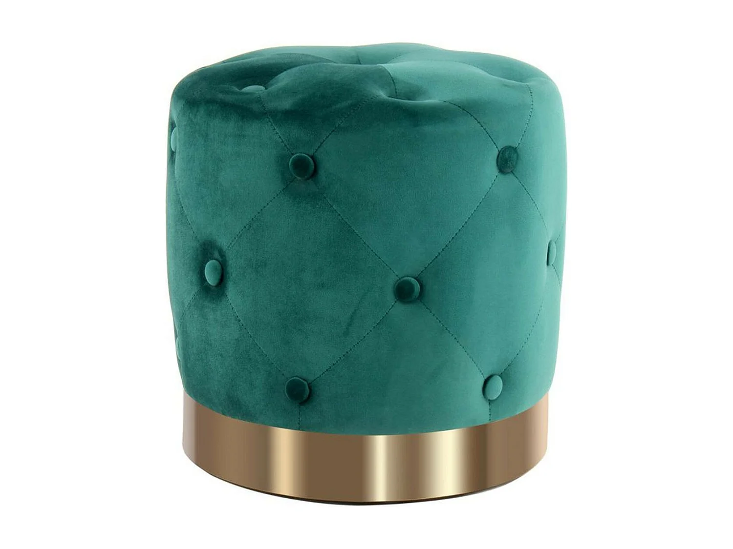 Pouf Rond Design "Piano" 40cm Vert