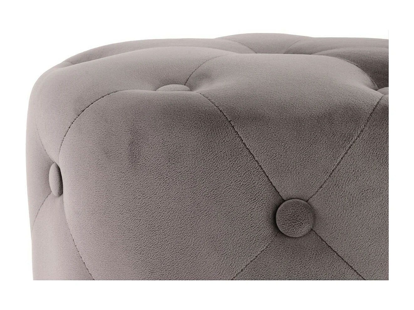 Pouf Rond Design "Piano" 40cm Taupe
