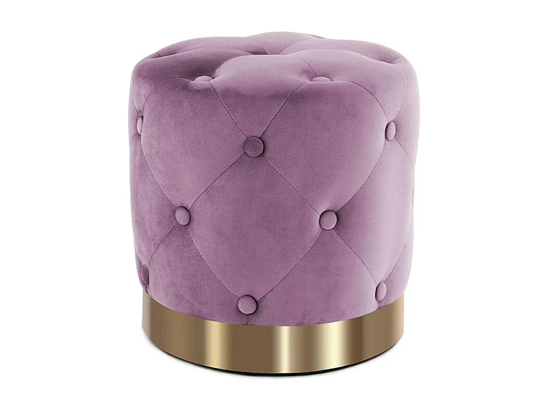 Pouf Rond Design "Piano" 40cm Lilas