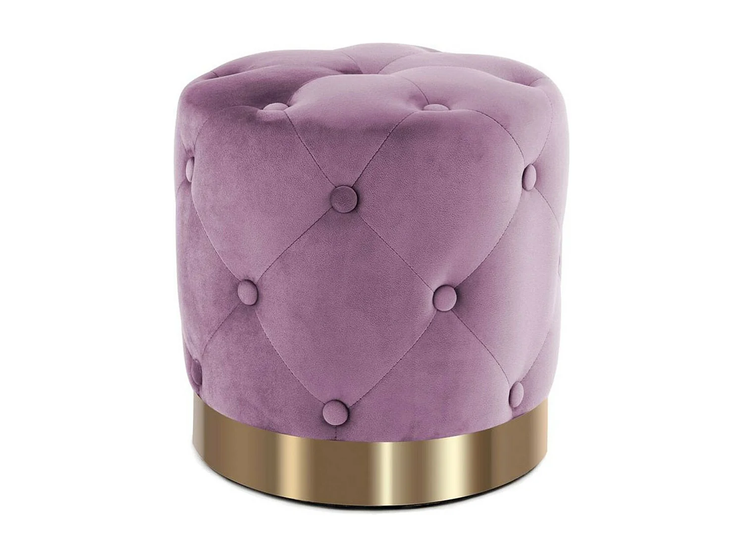 Pouf Rond Design "Piano" 40cm Lilas