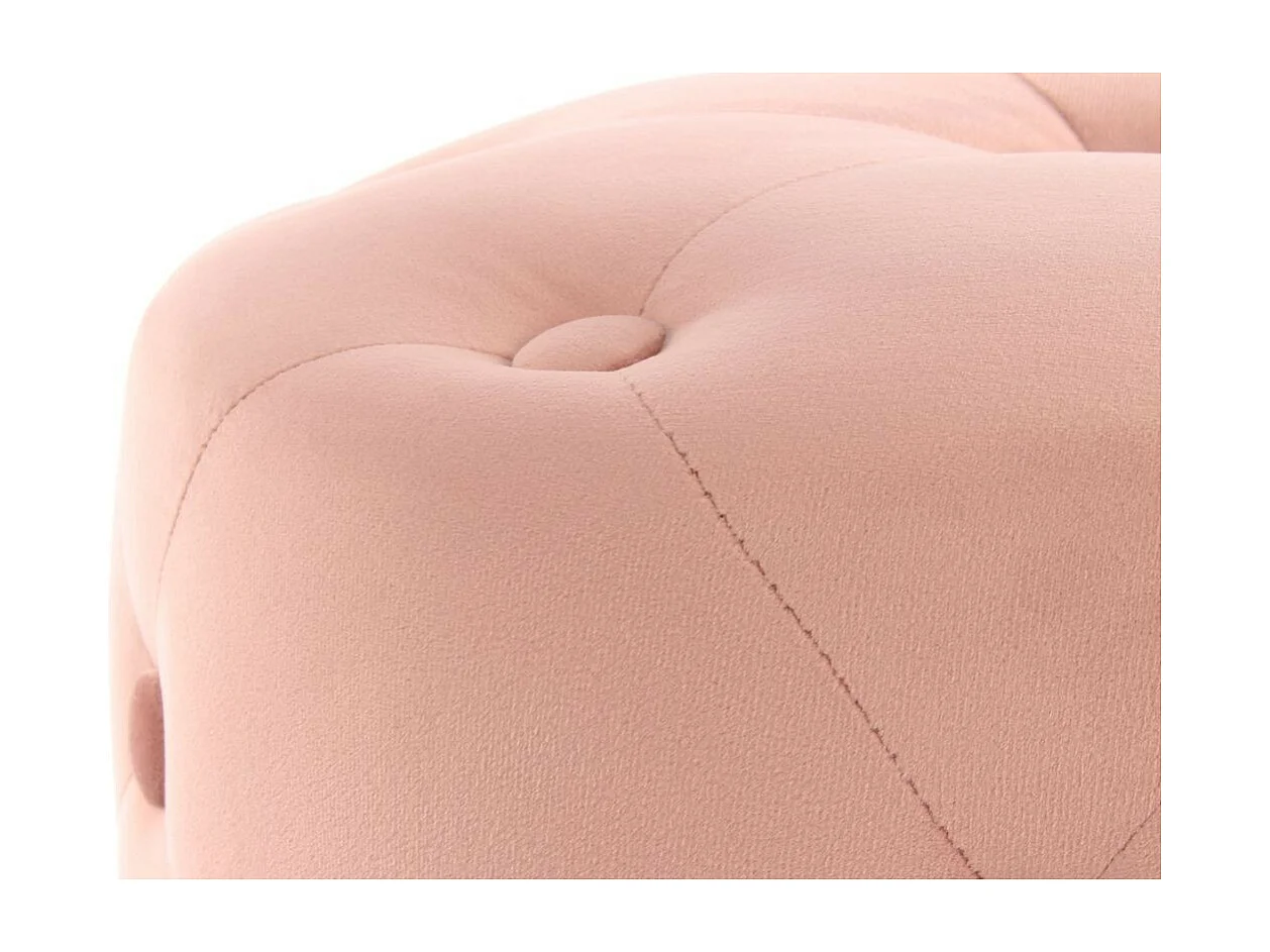 Pouf Rond Design "Piano" 40cm Rose