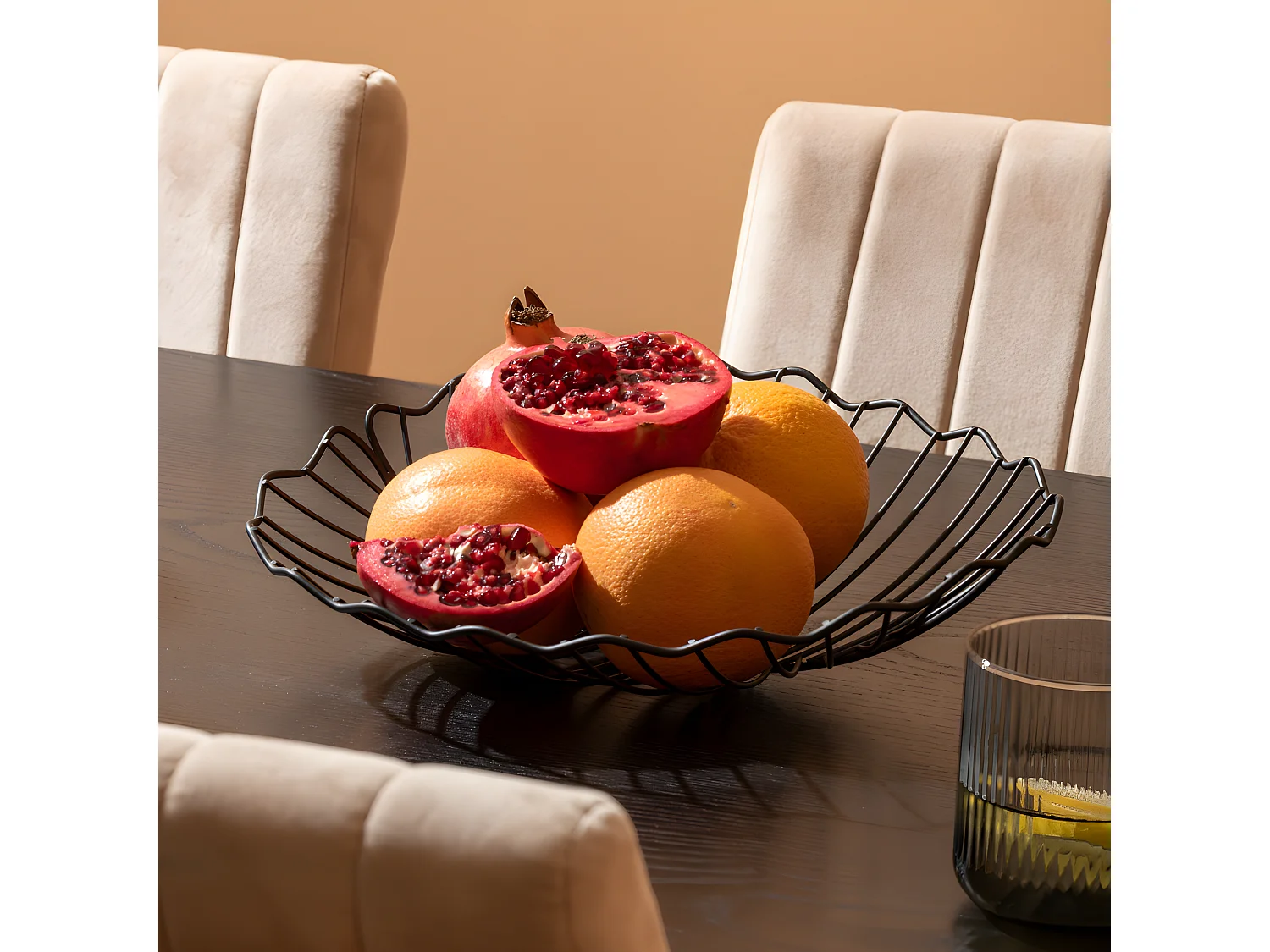 Panier à fruit Leaf Noir  Present Time