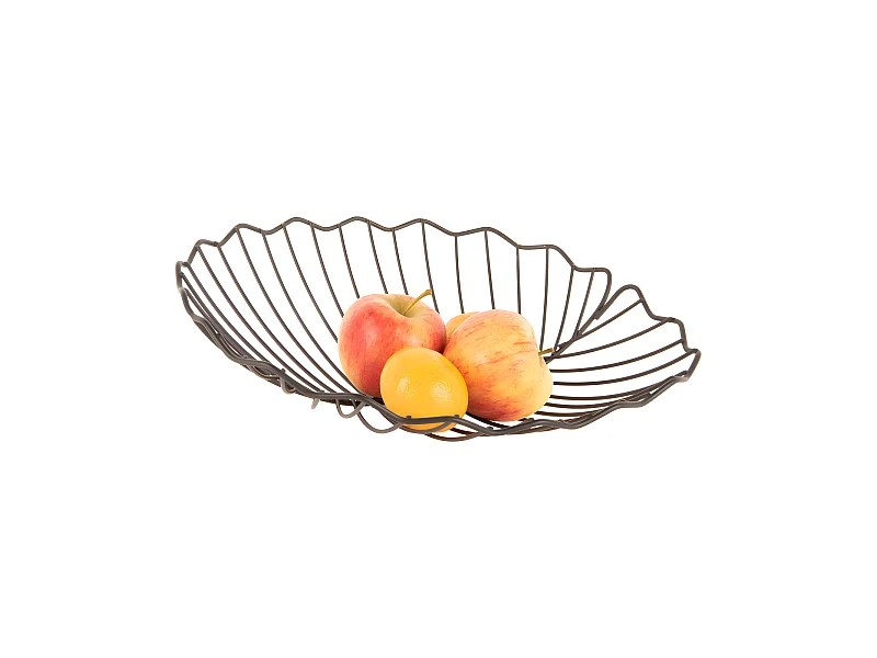 Cesto di frutta in foglie