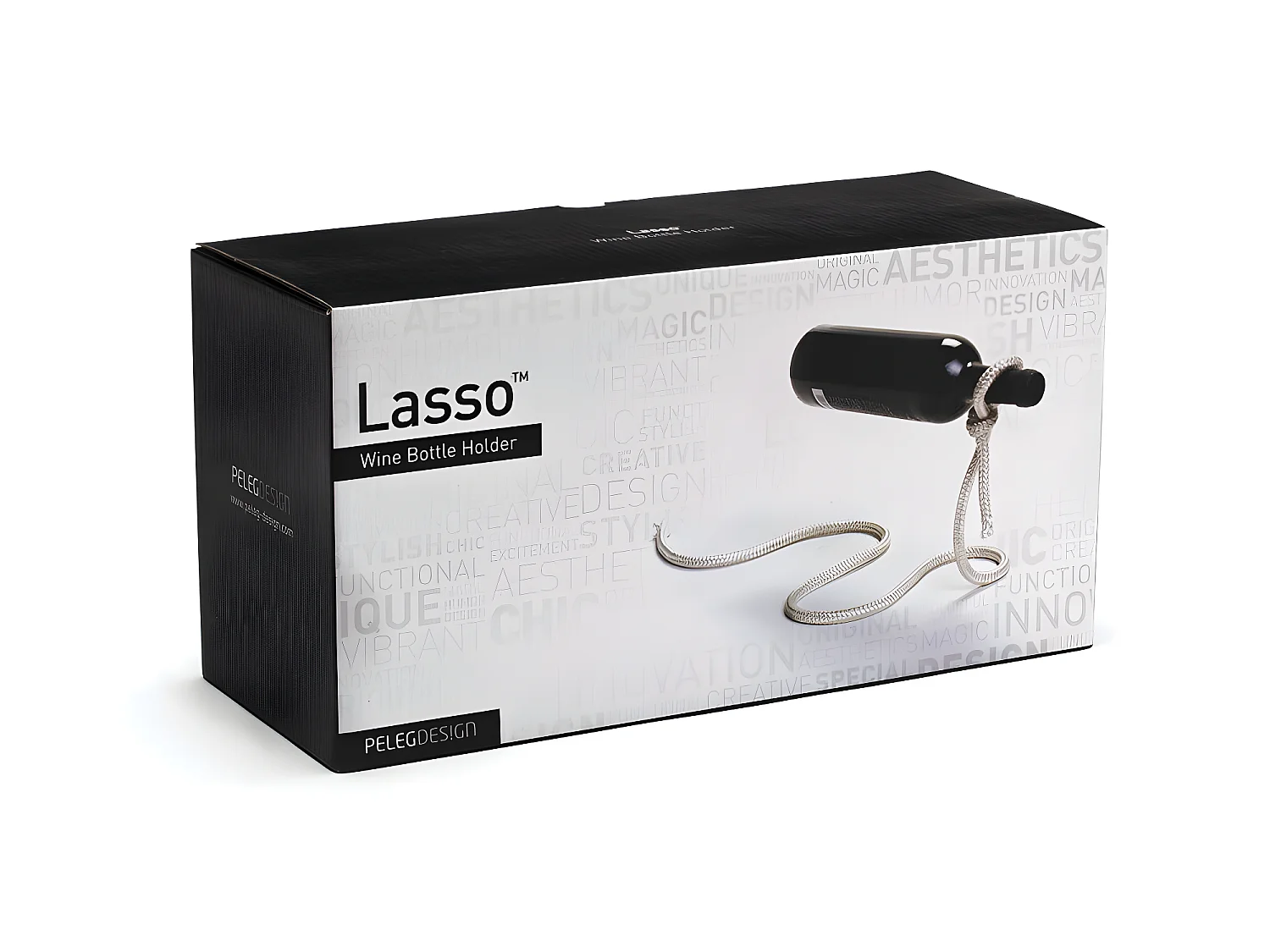 Lasso porte bouteilles design Blanc  PA Design