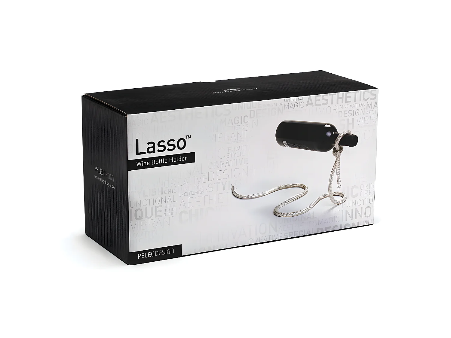 Lasso porte bouteilles design Blanc  PA Design