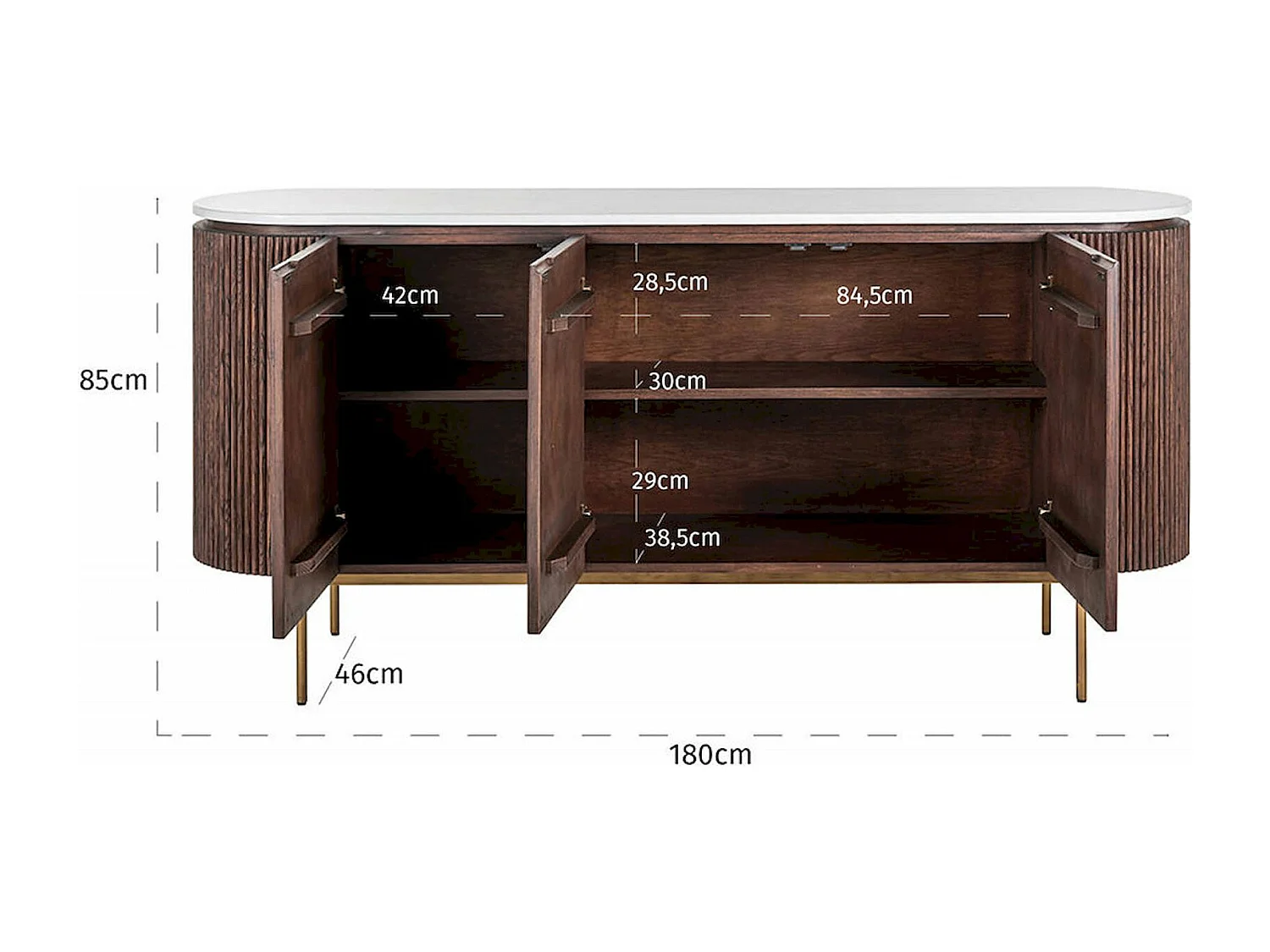 Buffet Barkley 3 portes