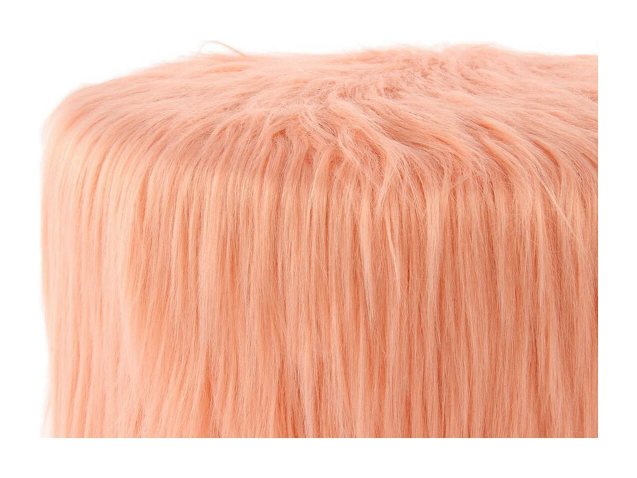 Pouf Rond Déco "Polly" 45cm Abricot