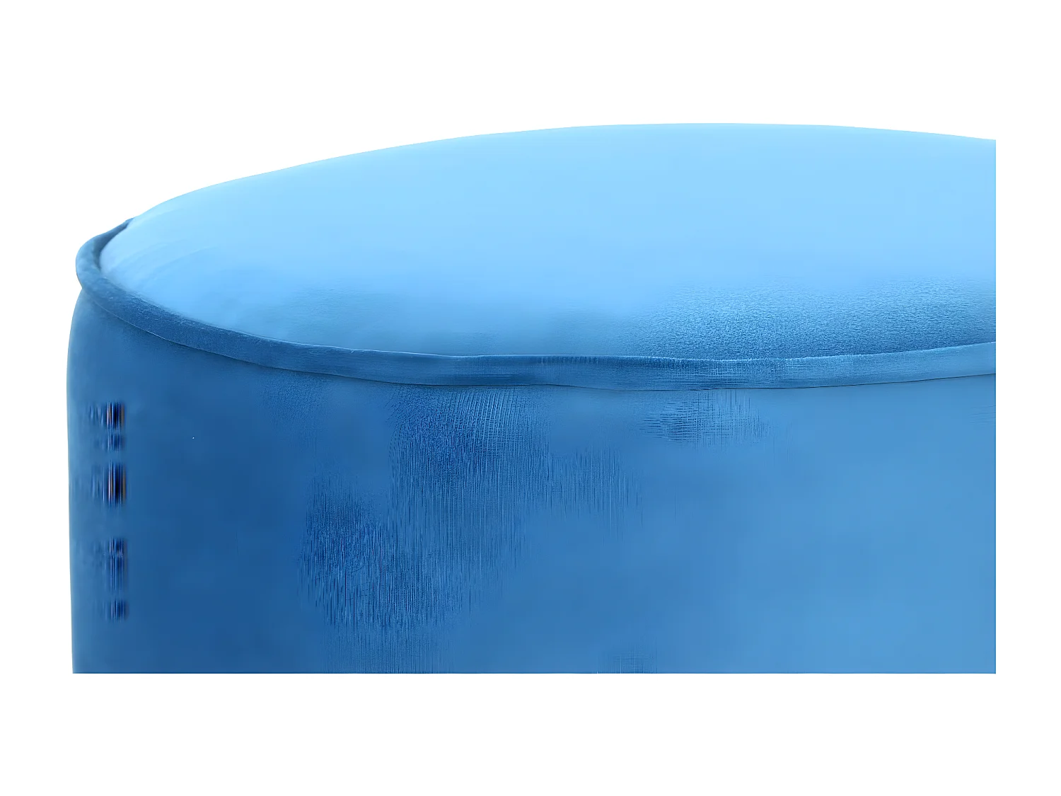 Pouf Design en Velours "Nena" 43cm Bleu