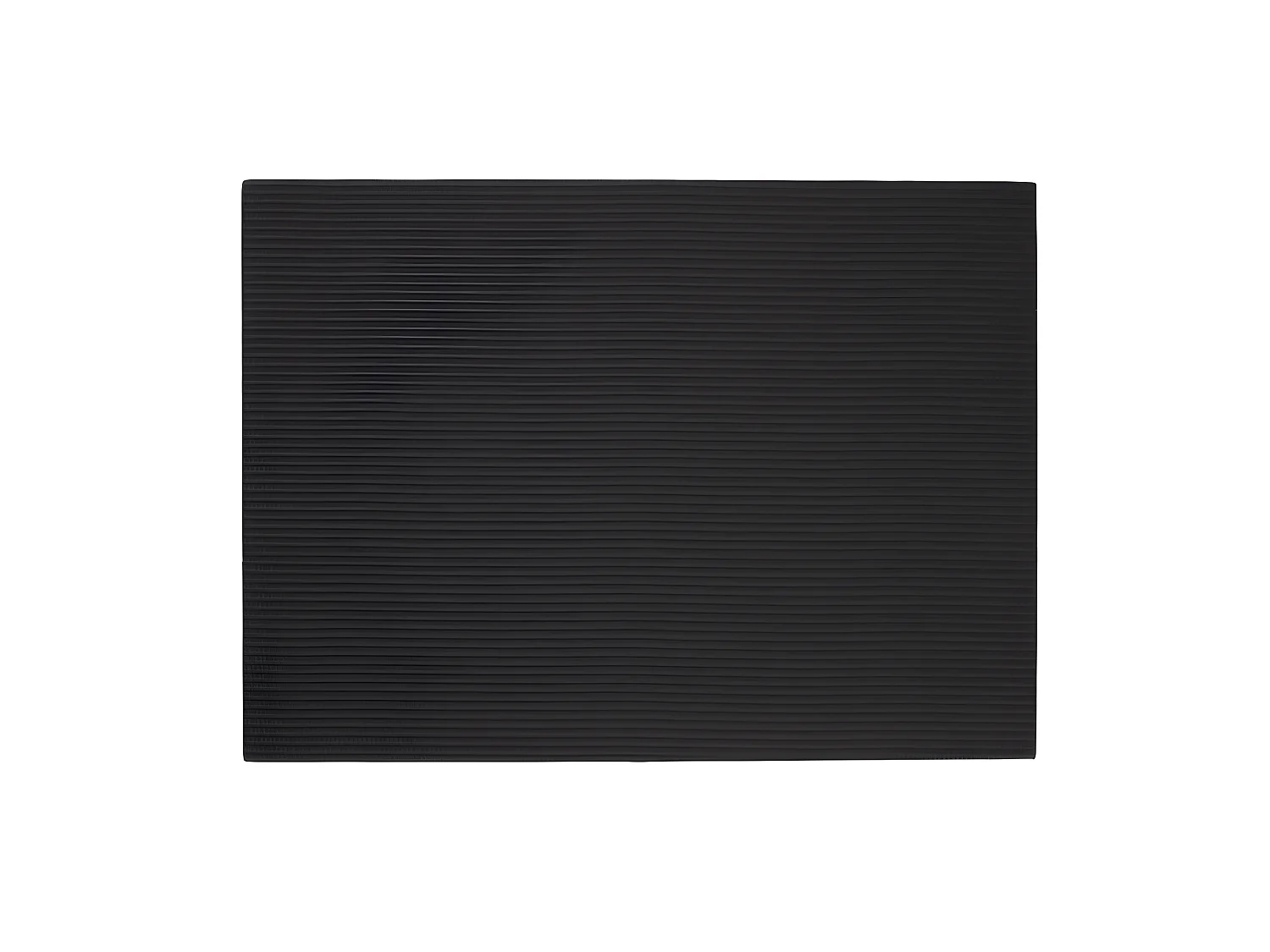 Mantel individual áspero negro 46x33cm