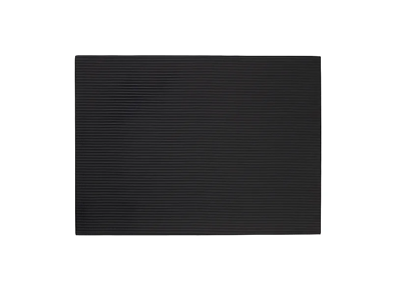 Mantel individual áspero negro 46x33cm