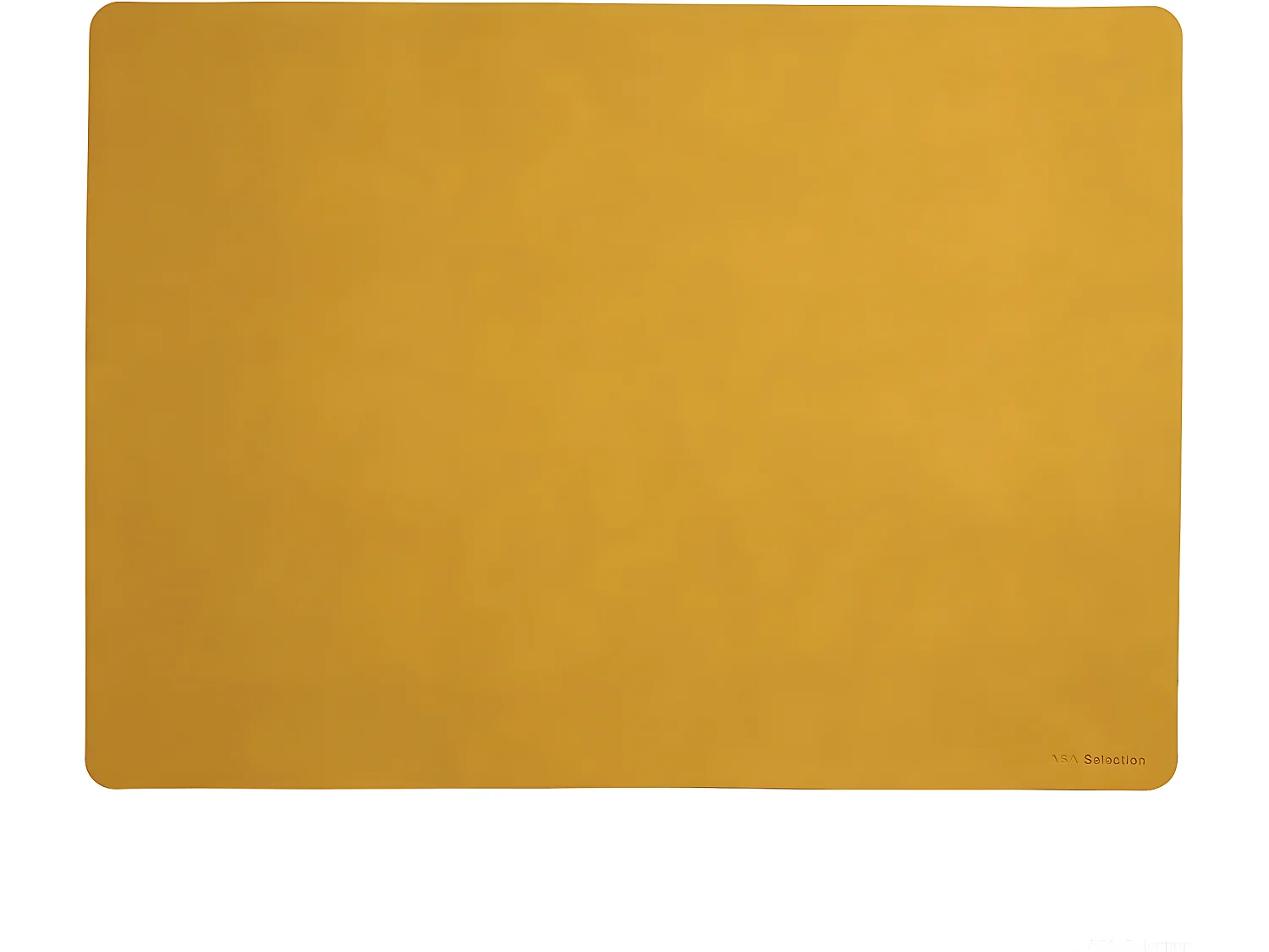 Mantel individual de cuero suave antideslizante de plástico amarillo