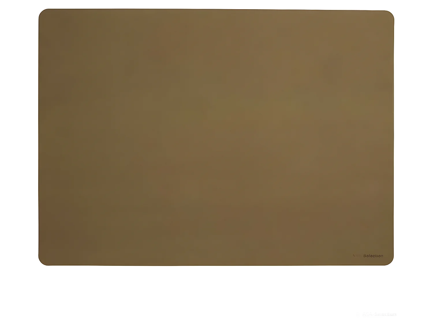 Mantel individual de cuero suave antideslizante de corcho de plástico.