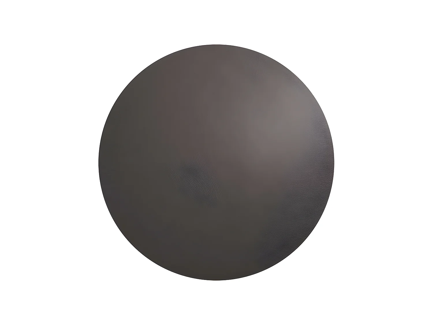 Mantel individual redondo de plástico gris