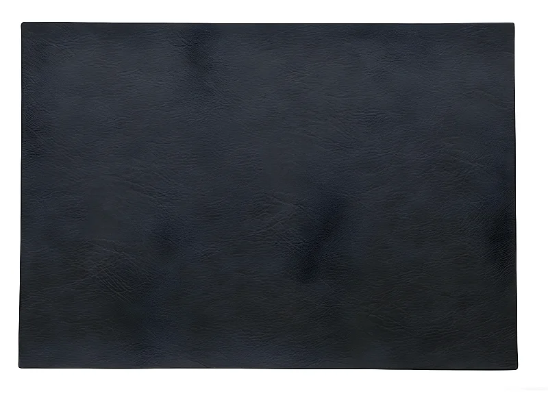 Mantel individual de cuero vegano en plástico azul noche