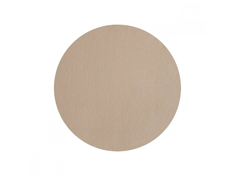 Tovaglietta rotonda in plastica beige