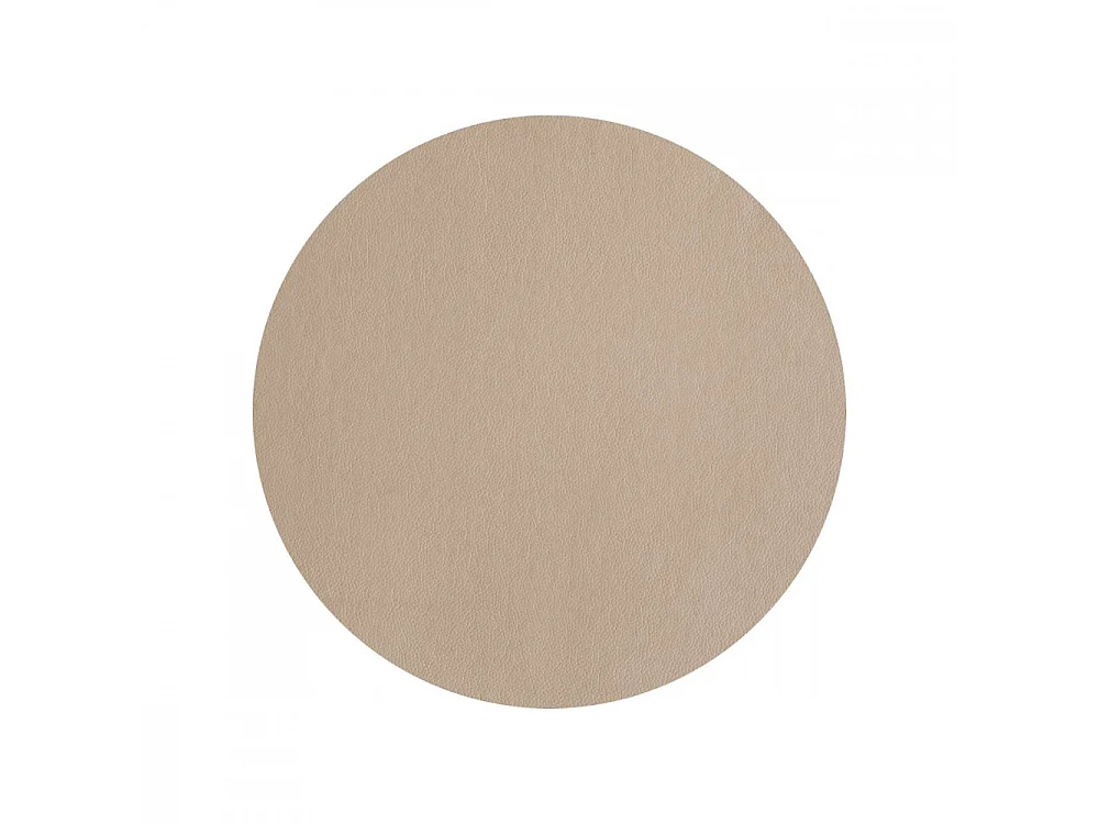 Tovaglietta rotonda in plastica beige