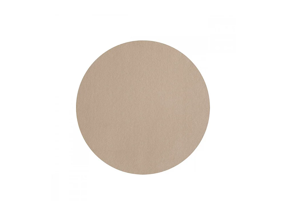 Tovaglietta rotonda in plastica beige
