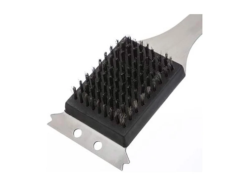 Brosse à Barbecue "Grilles" 39cm Argent & Noir