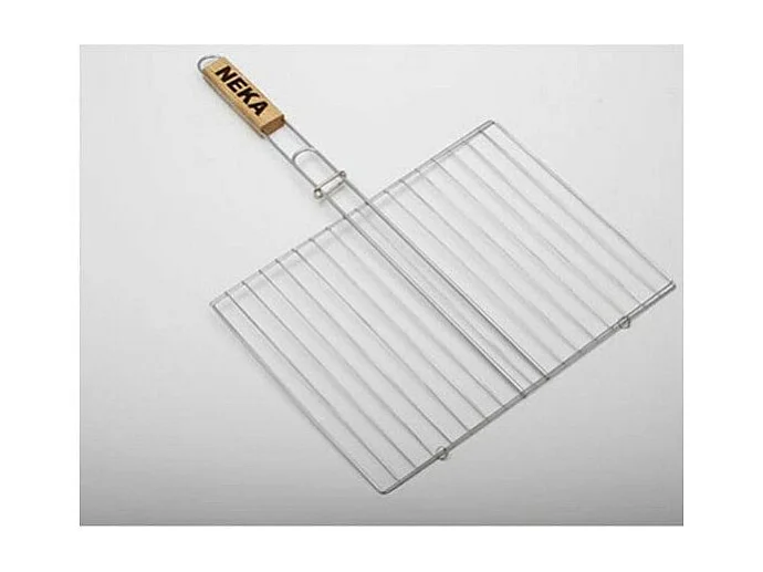 Double Grille Barbecue "BBQ" 30x40cm Chrome