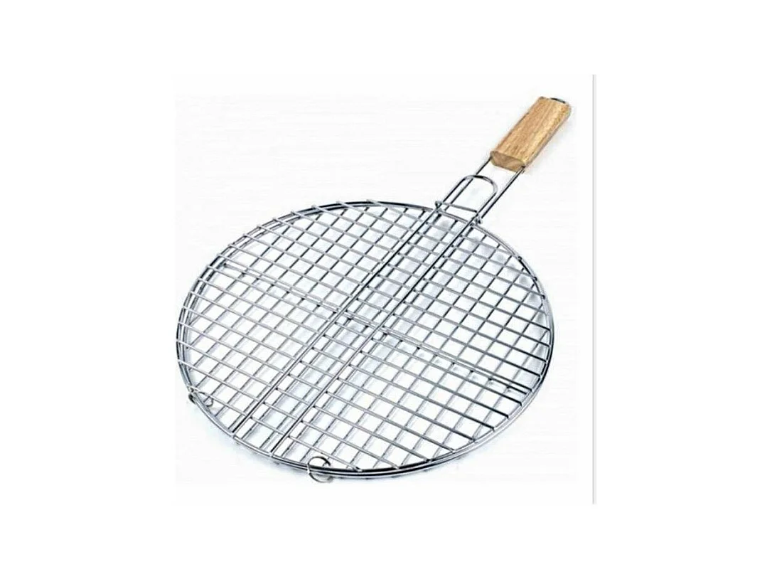Double Grille Barbecue Ronde "Summer" 40cm Chrome