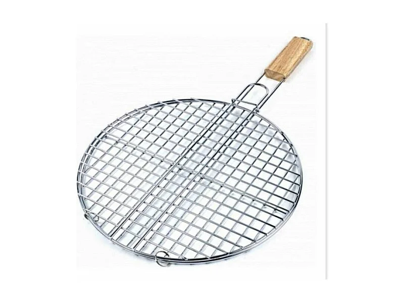 Double Grille Barbecue Ronde "Summer" 40cm Chrome