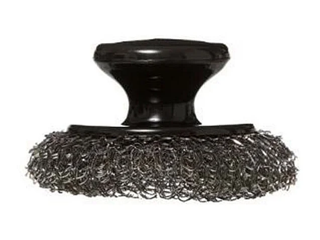 Brosse à Plancha en Acier "Nettoyage" 10cm Noir