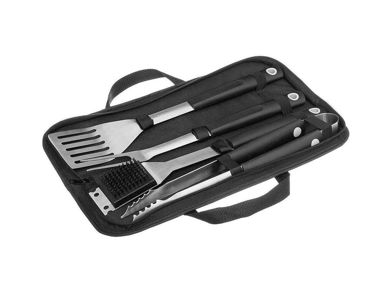 Malette pour Barbecue "4 Ustensiles" 52cm Noir