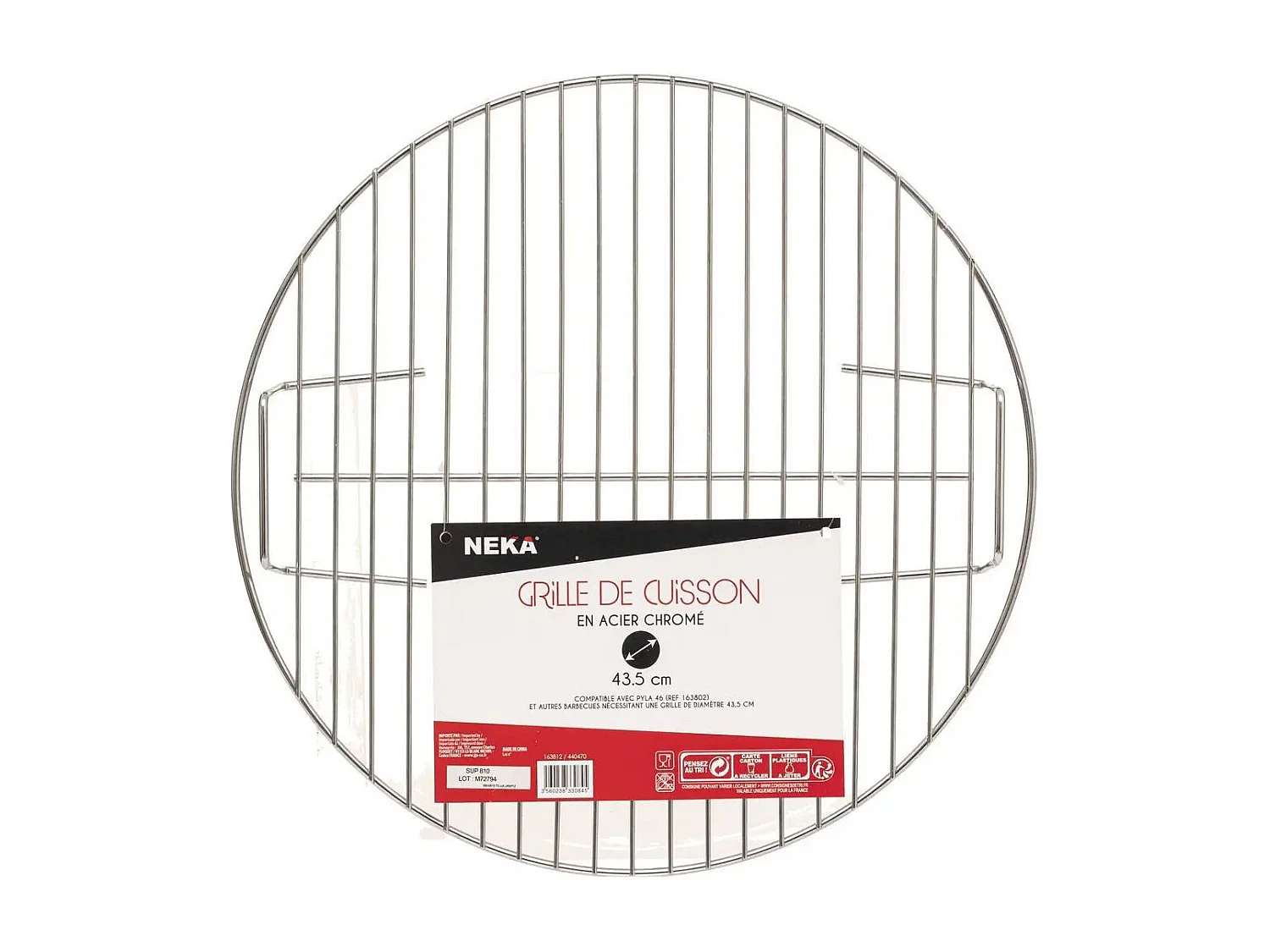 Grille Barbecue "Neka" 43cm Argent