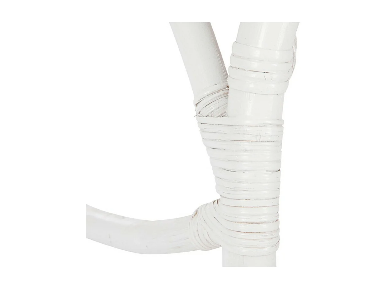 Fauteuil à Bascule en Rotin "Washington" 93cm Blanc